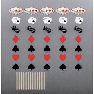 Las Vegas Casino Photo Booth Props - Casino Theme Party Decorations